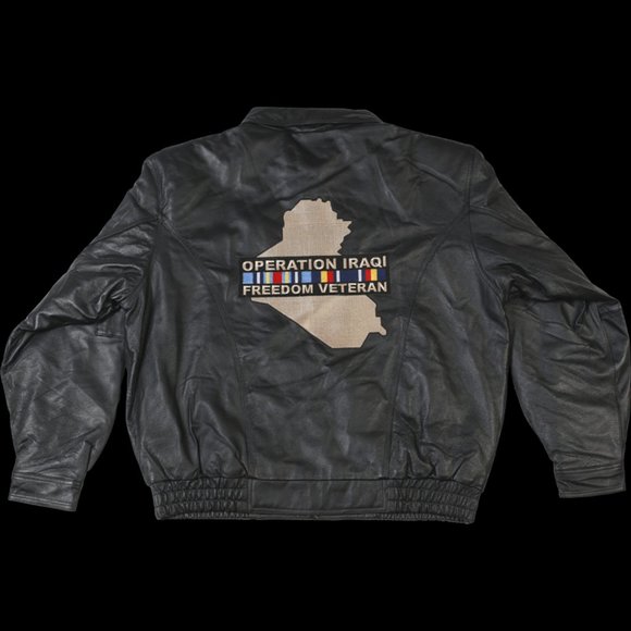 Operation Iraq Freedom Veteran Leather Jacket